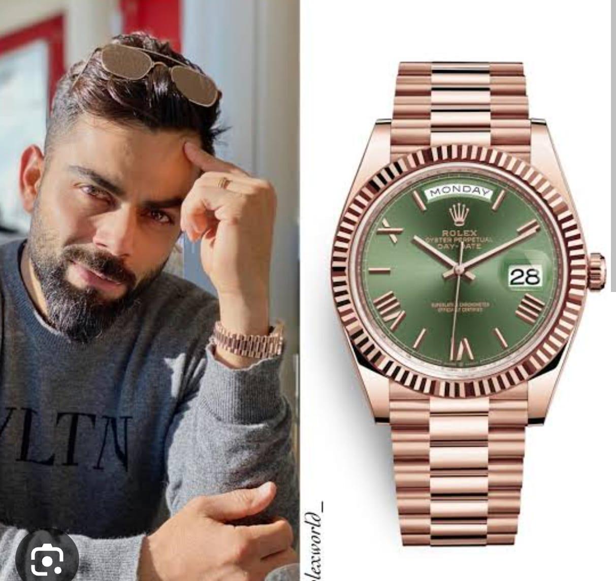 luxury Watch green dial virat kohli edition