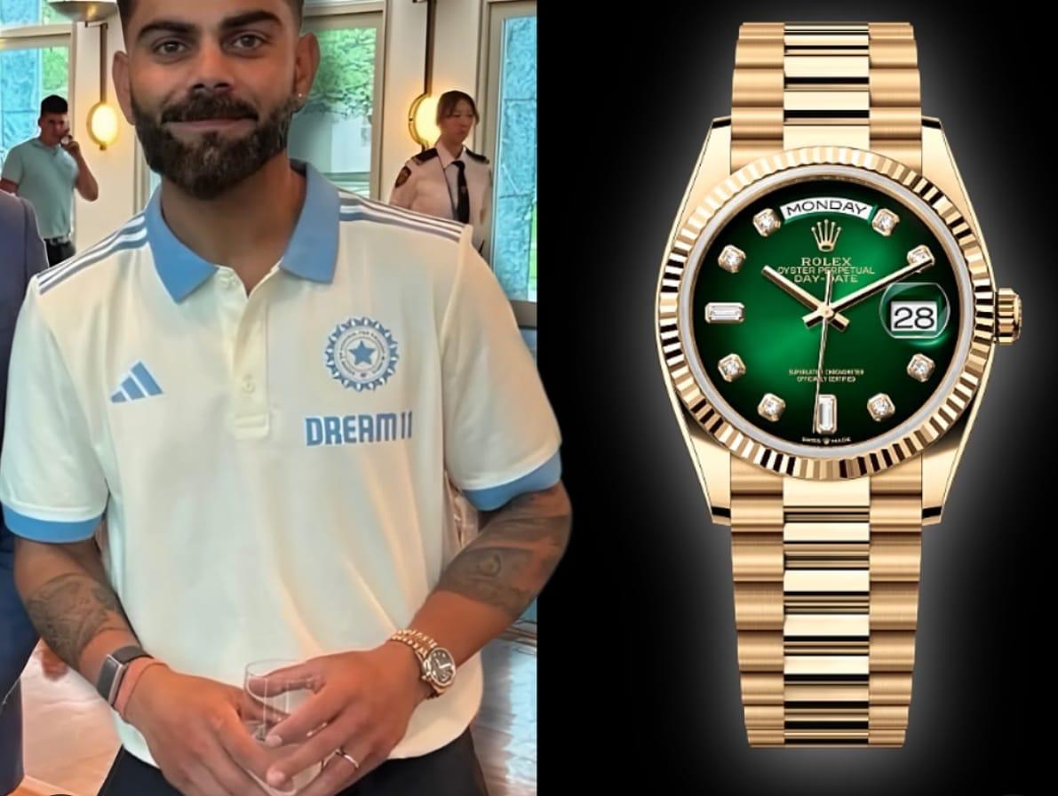 luxury Watch gold green dial