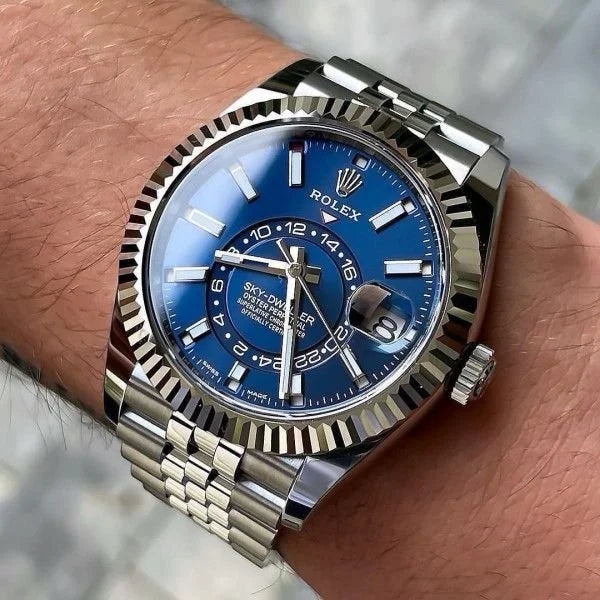 ROLE_X SKY DWELLER AUTOMATIC SILVER BLUE