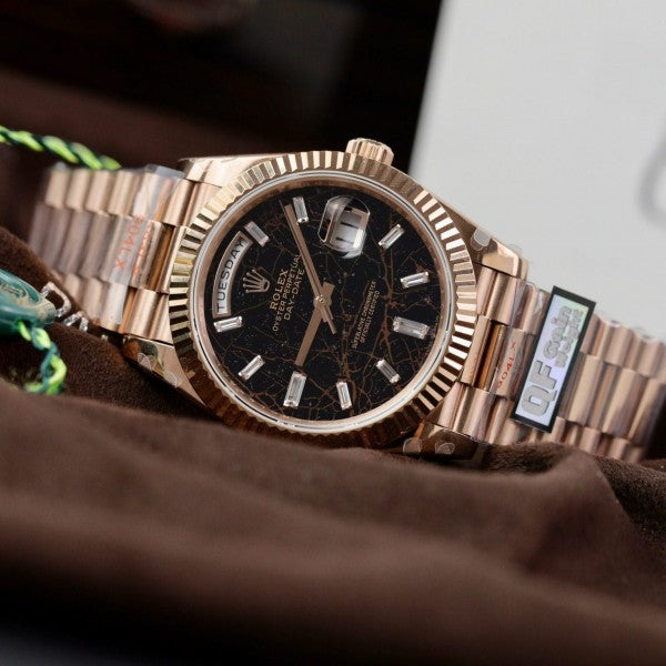 luxury Watch Oyster perpetual Day Date Rose Gold Marble Ref228235 Z-R Quality