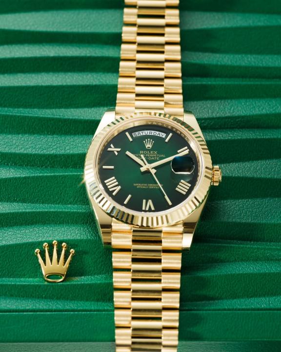 luxury Watch Oyster perpetual Day Date Automatic Gold-Green
