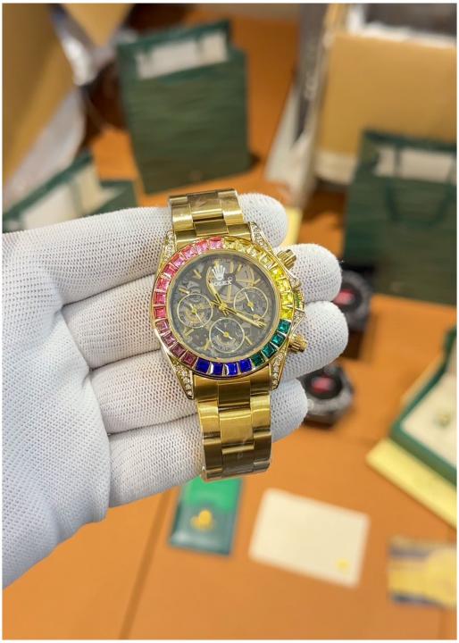 luxury Watch Oyster Perpetual Daytona Chosmograph Rainbow Gold