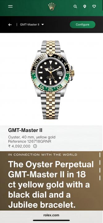 luxury Watch Oyster perpetual Gmt master