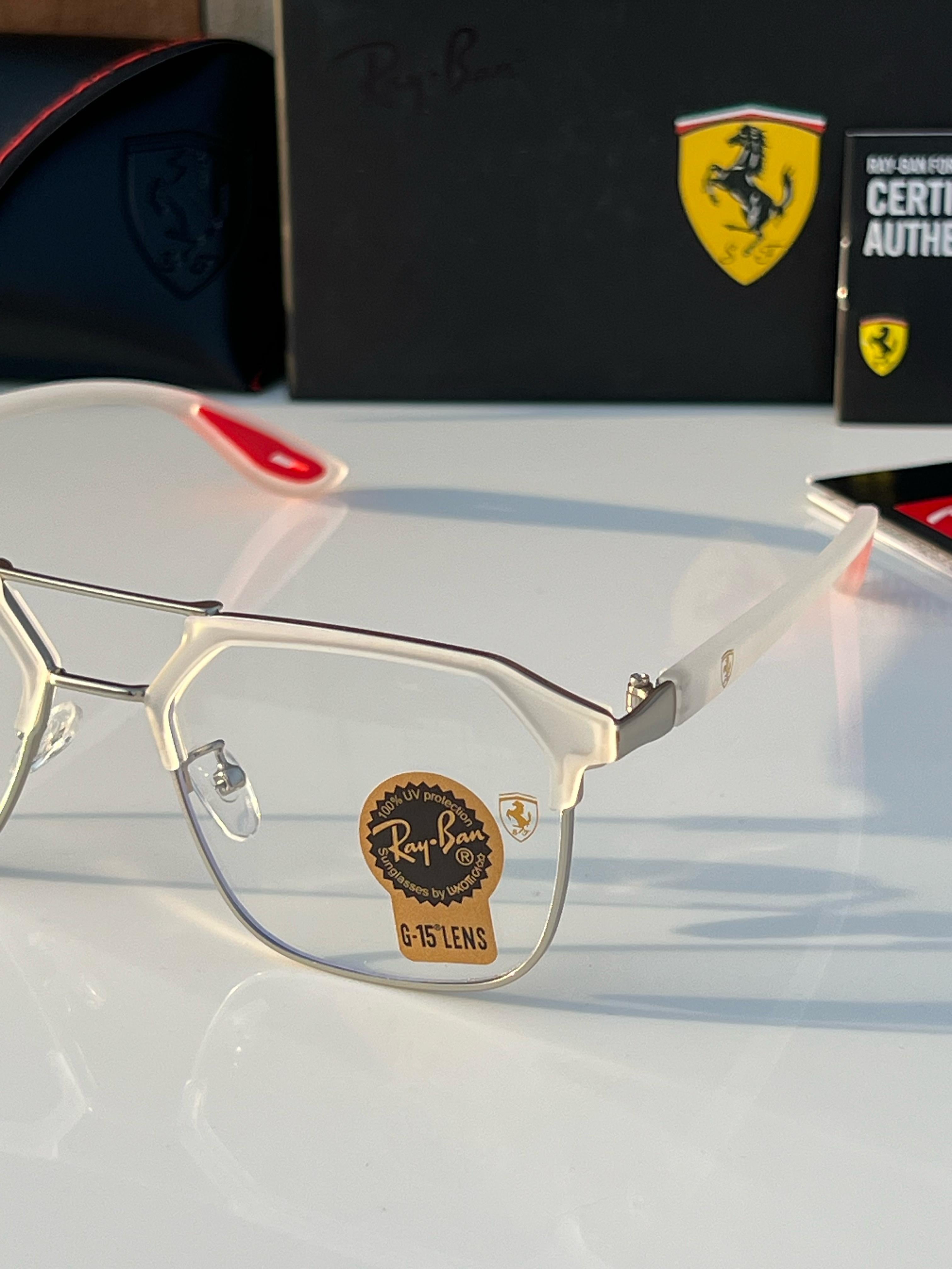 Ray-ban 04 white plano A